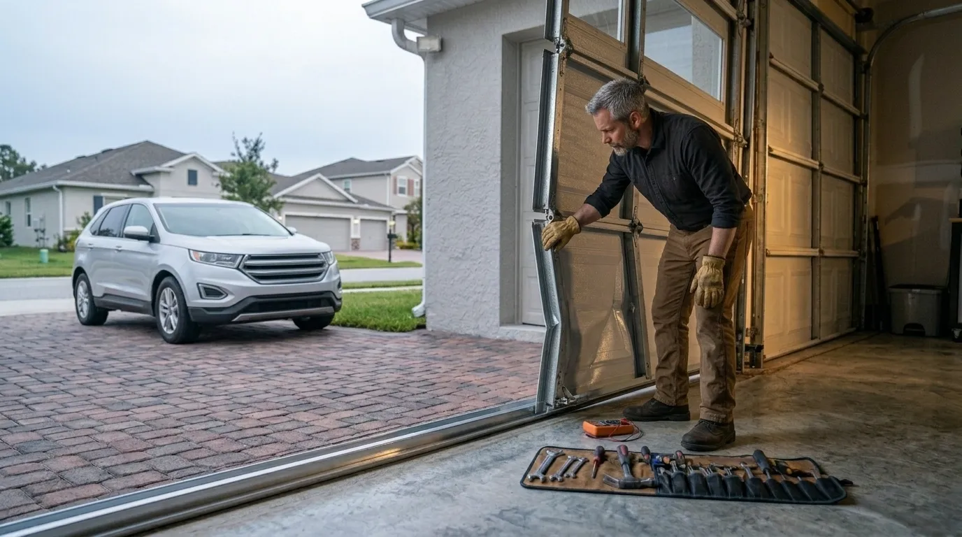 Repaired & tested - Hugo garage door service