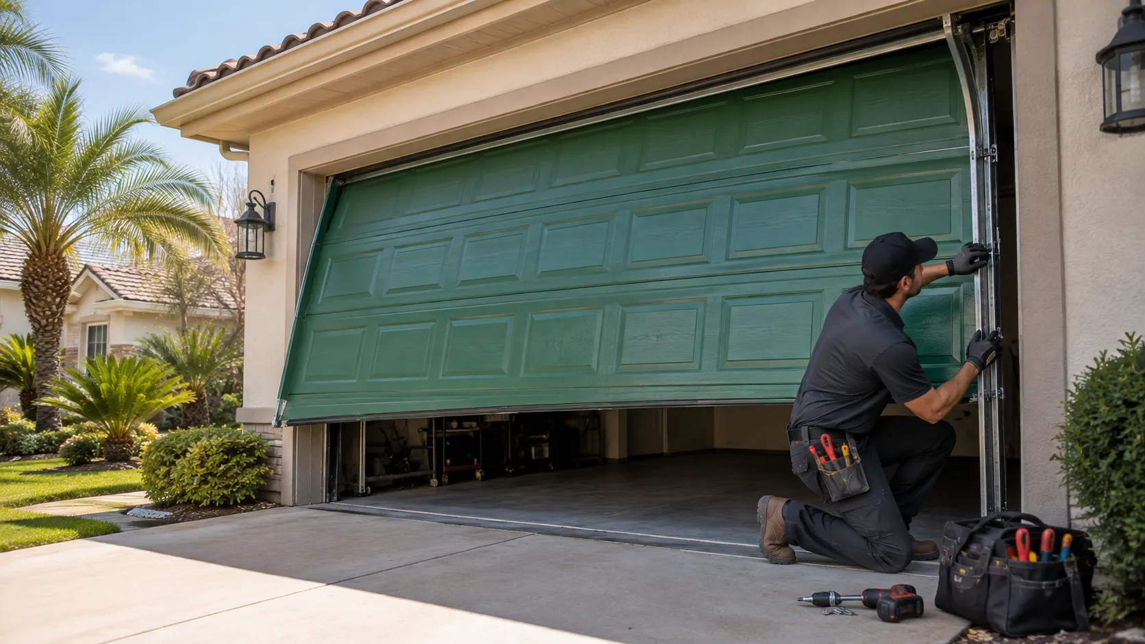 Garage Door Service for Centerville, built later than most of the area