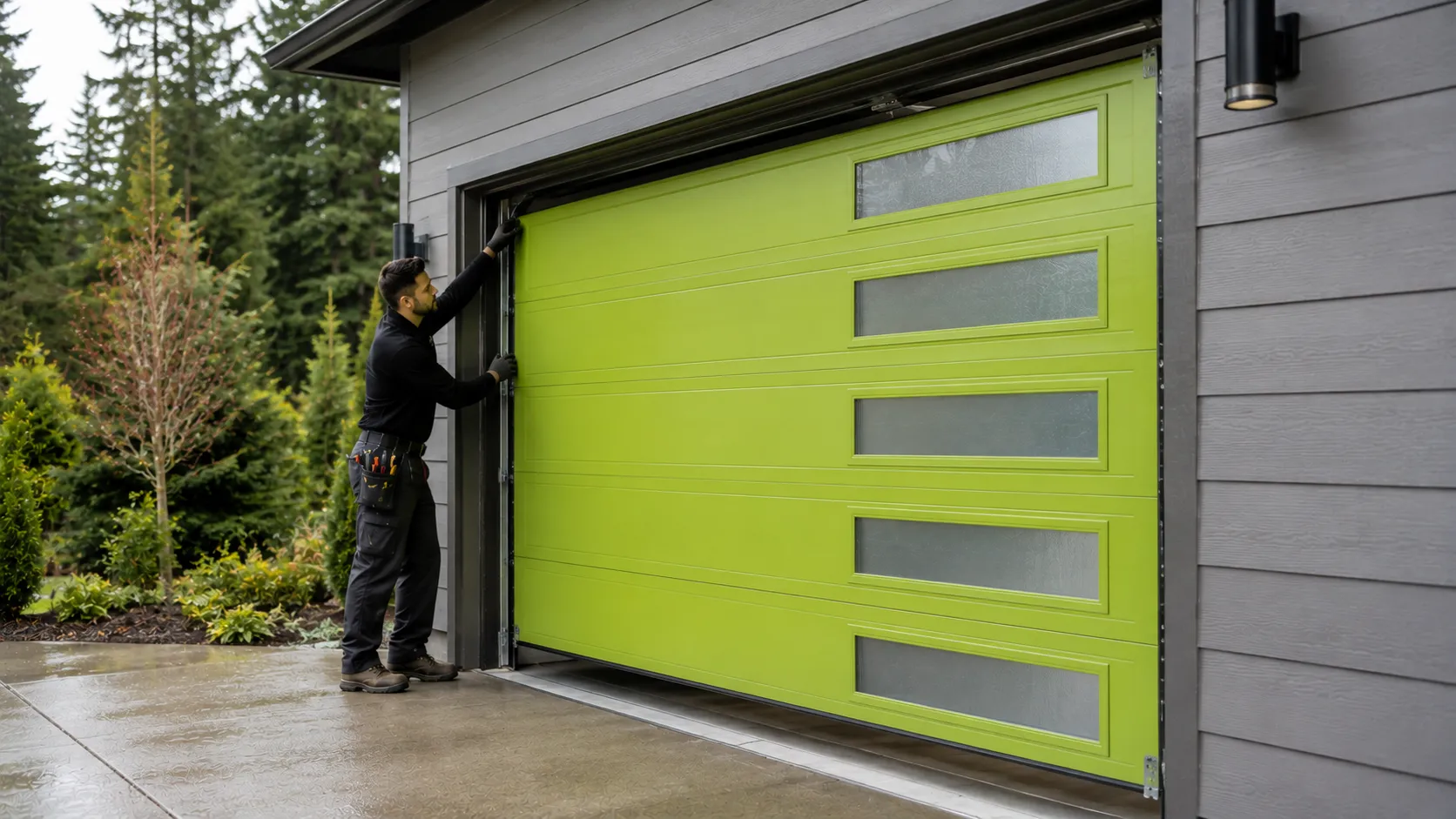 Garage Door Service for Centerville, built later than most of the area